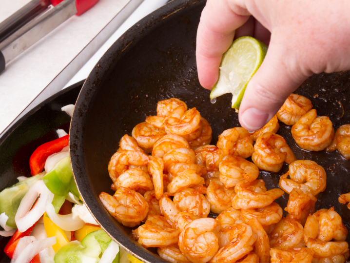 Fort Worth - cooking shrimp Shot