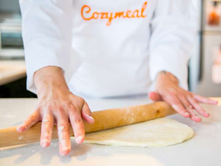 chef rolling out pizza dough | Classpop Shot