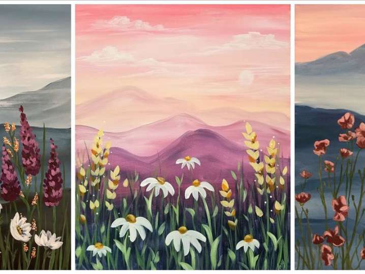 Paint and Sip - Wildflowers of the Rockies - Houston | Classpop!