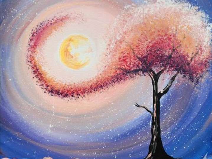 Paint and Sip - Glimmering Springtime - Houston | Classpop!