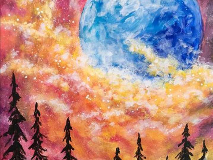 Paint and Sip - Galaxy Over the Forest - Houston | Classpop!