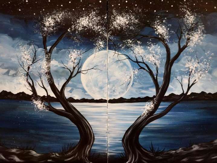 Paint and Sip - To the Moon and Back Again - Houston | Classpop!