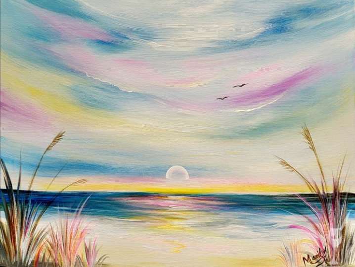 Paint and Sip - Perfect Pastel Sunset - Houston | Classpop!