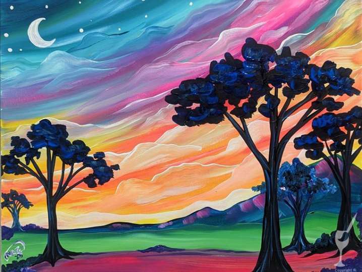 Paint and Sip - Sherbet Sunset - Houston | Classpop!