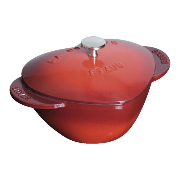 Staub Cast Iron Heart Cocotte 1.75 Qt 3