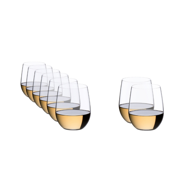 Riedel O Wine Stemless Tumbler Viognier/Chardonnay 8 Pc Glass Set 3