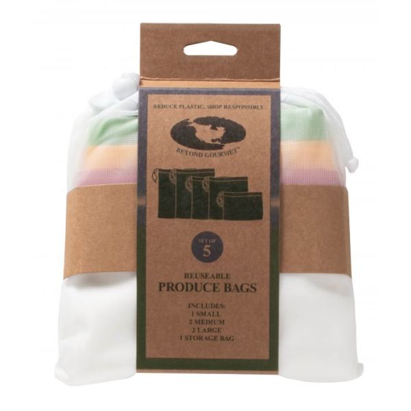 Beyond Gourmet Produce Bags, Set of 5 3