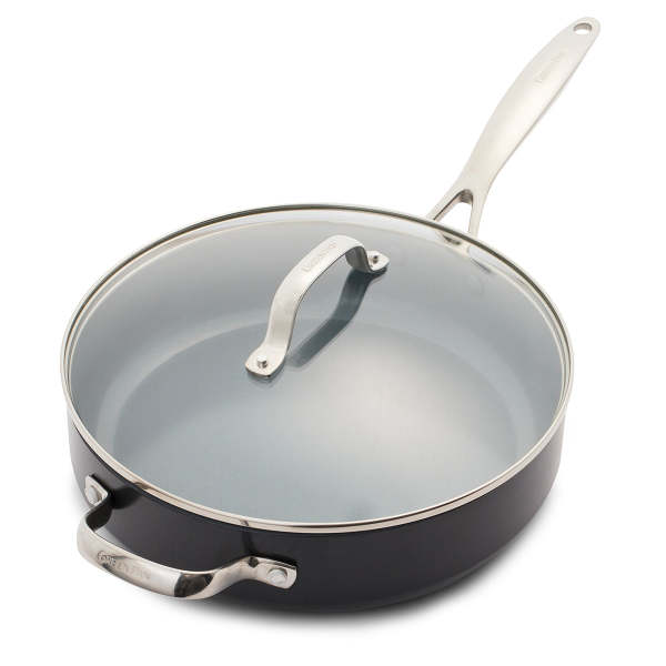 GreenPan Valencia Pro Ceramic Nonstick 4.5 Qt Saute Pan with Lid 2
