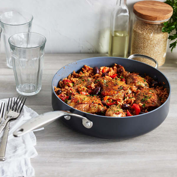 GreenPan Valencia Pro Ceramic Nonstick 4.5 Qt Saute Pan with Lid 4
