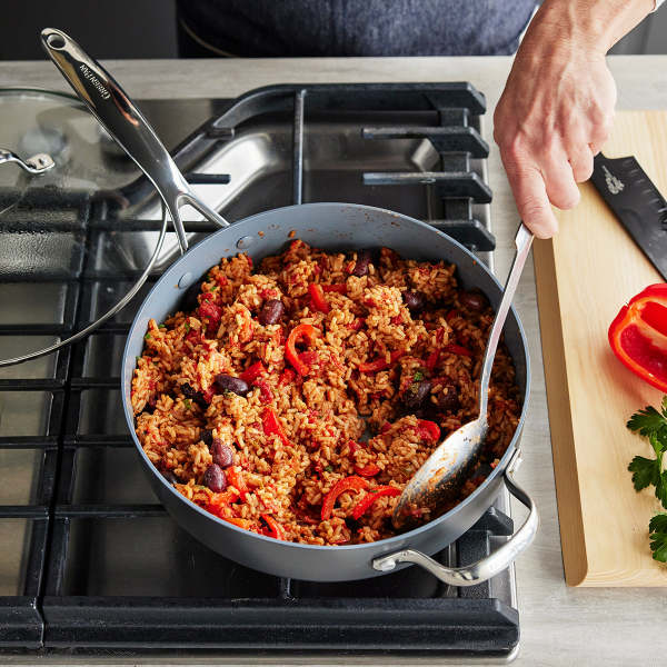 GreenPan Valencia Pro Ceramic Nonstick 4.5 Qt Saute Pan with Lid 5