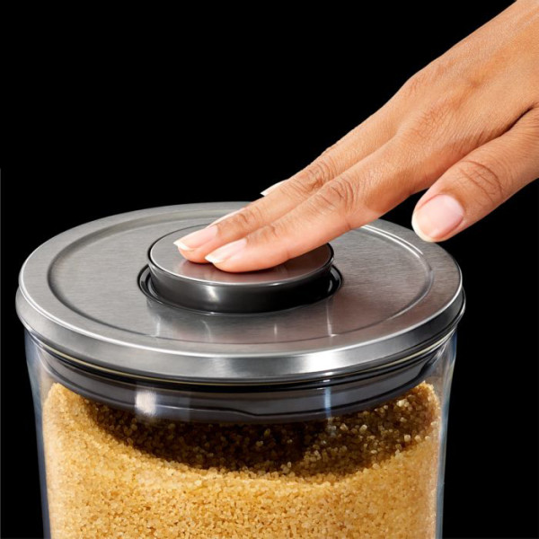 OXO Steel POP 3 Pc Graduated Glass Canister Set 6