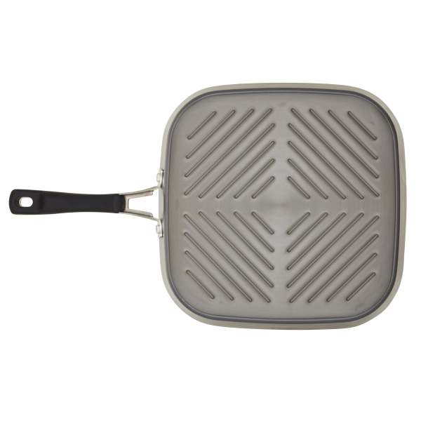 Rachael Ray Cook + Create 11-Inch Hard Anodized Nonstick Deep Grill Pan 6