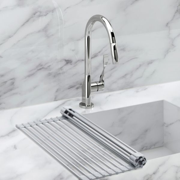 Harold Import Co. Kitchen Roll-Up Dish Drying Rack 3