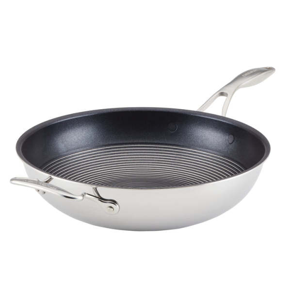 Circulon C-Series 12.5-Inch CLAD Stir Fry Pan with Handle Helper 2