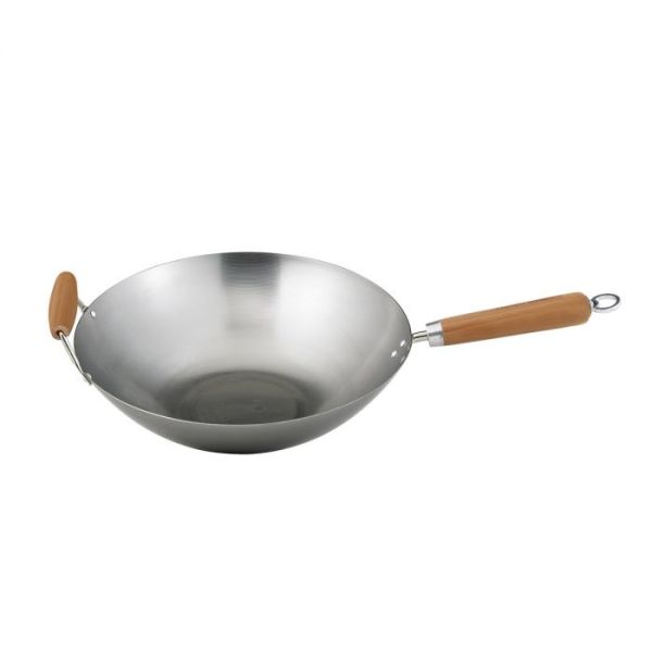HelenвЂ™s Asian Kitchen 14-Inch Carbon Steel Stir Fry Pan 1