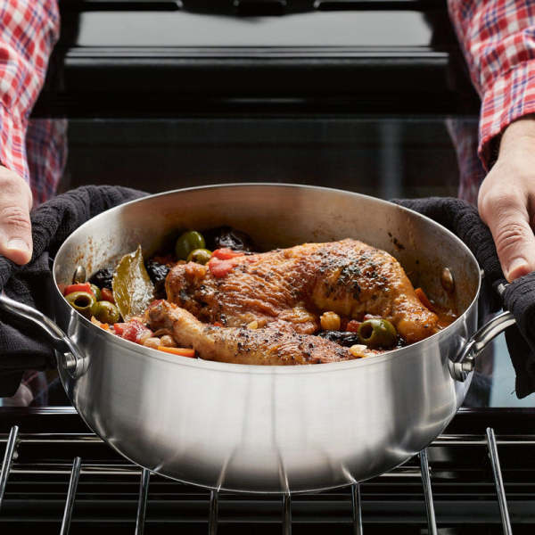 KitchenAid 4-Quart 3-Ply Stainless Steel Casserole with Lid 5