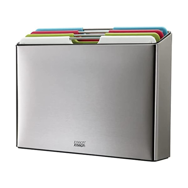 Joseph Joseph Folio Steel 4-Piece Multi-Color Chopping Board Set with Stainless Steel Case 2