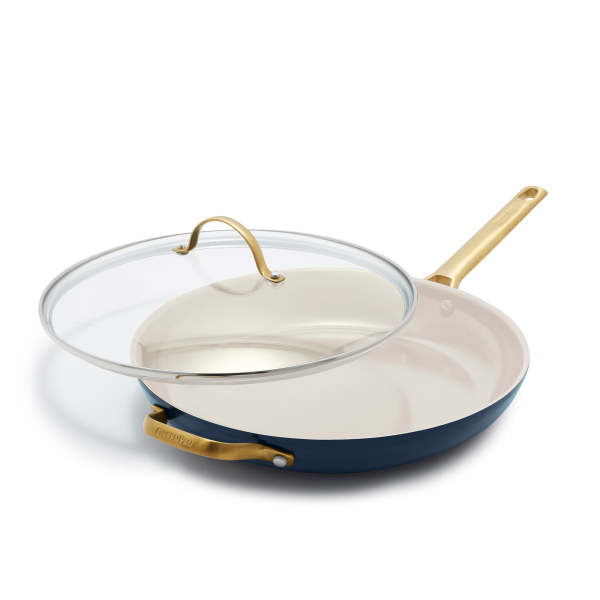 GreenPan Reserve Ceramic 12-Inch Fry Pan with Lid - Twilight Blue 2