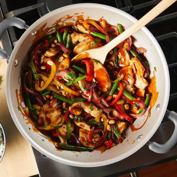 Rachael Ray Create Delicious Enameled Aluminum 14.25-Inch Wok 2
