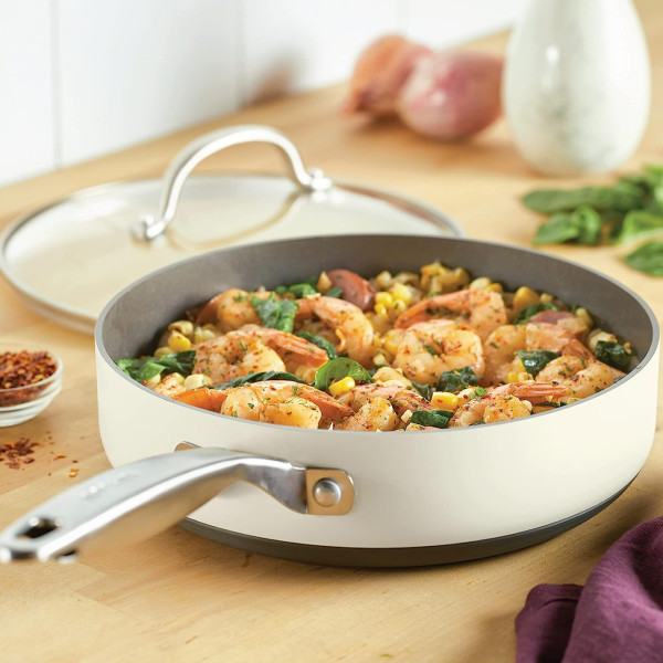 Anolon Achieve 3-Quart Hard Anodized Nonstick Sauté Pan with Lid 5