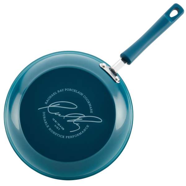 Rachael Ray Classic Brights 9.5-Inch Deep Frying Pan with Lid 4