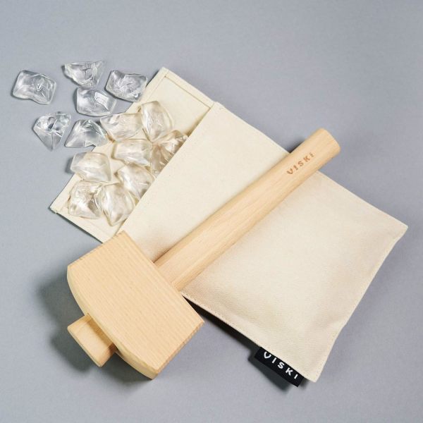 Viski® Lewis Ice Bag and Mallet 4