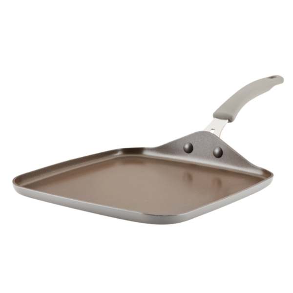 Rachael Ray Cook + Create 11-Inch Nonstick Square Griddle Pan Gray