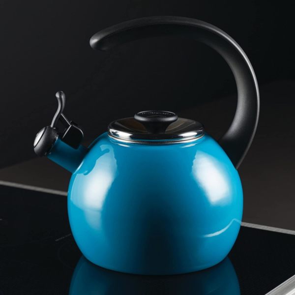 Circulon Enamel on Steel 2-Quart Teakettle Turquoise