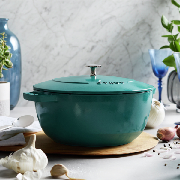 Staub Cast Iron 5.25-Quart Essential French Oven Turquoise