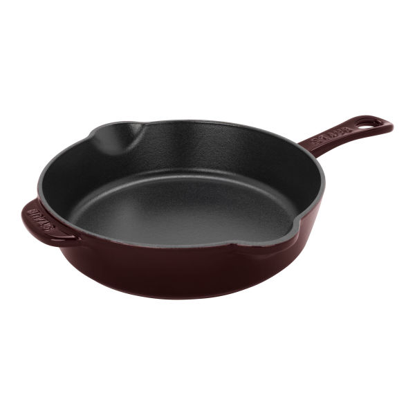 Staub Cast Iron 8.5-inch Traditional Deep Skillet - Grenadine
