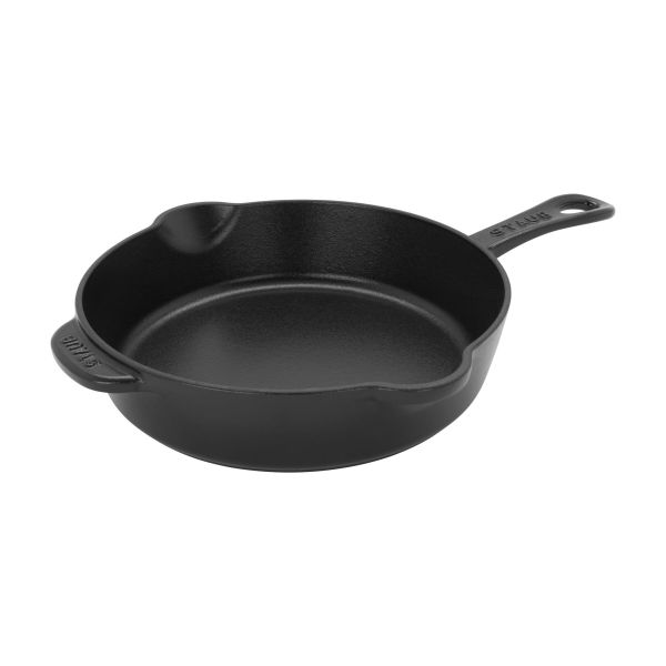 Staub Cast Iron 8.5-inch Traditional Deep Skillet - Black