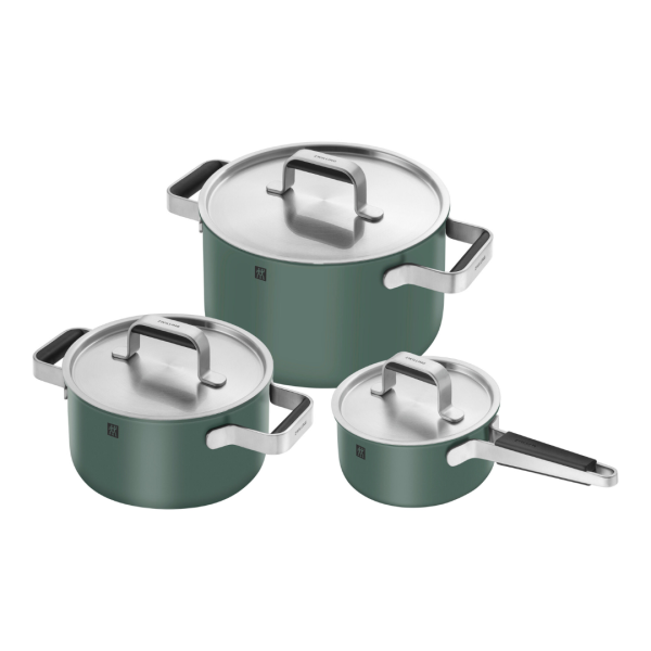 Zwilling Pure 6-pc Green Stainless Steel Pots and Pans Set Green