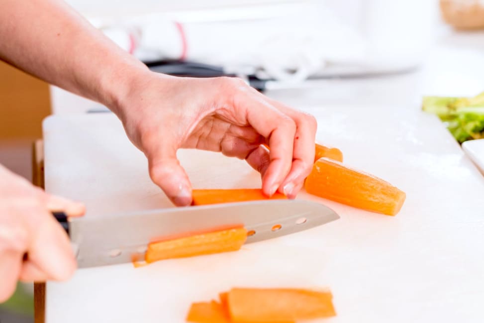 person slicing carrots | Classpop Shot 3