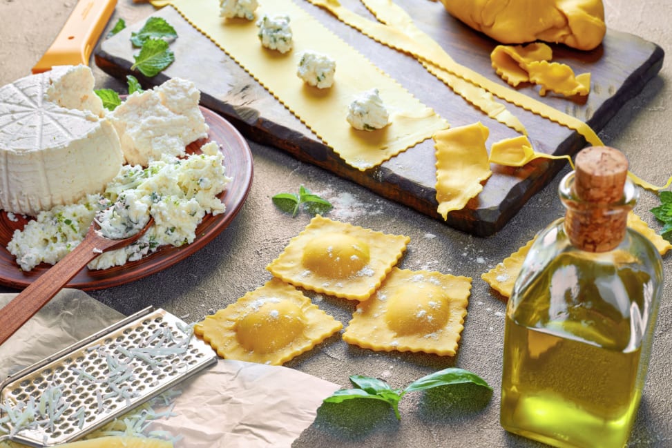 Fresh ravioli ingredients Shot 1