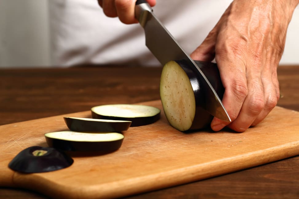 Cutting eggplant Shot 3