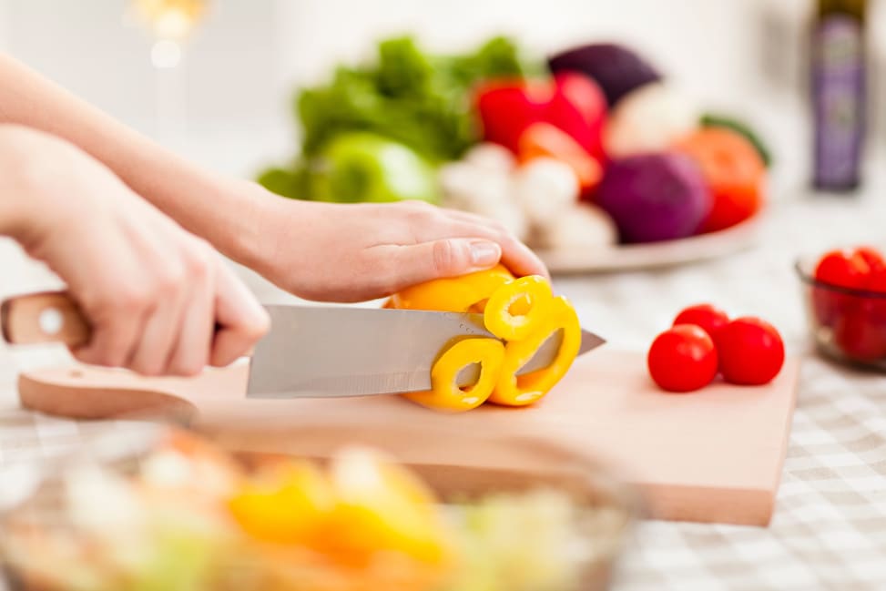 Cutting vegetables Shot 3