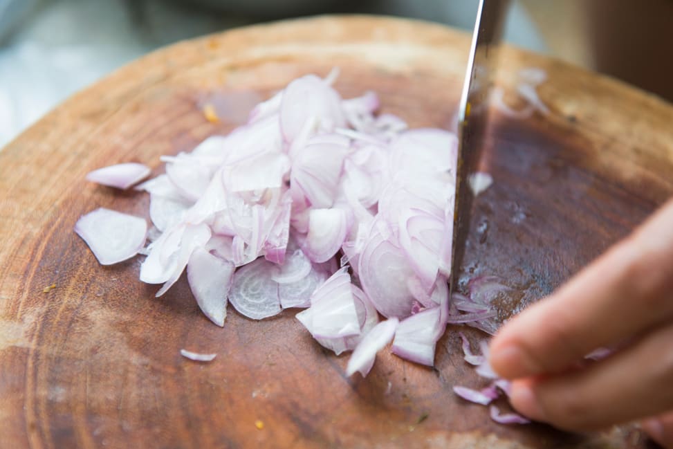 Charlotte - cutting shallots Shot 3