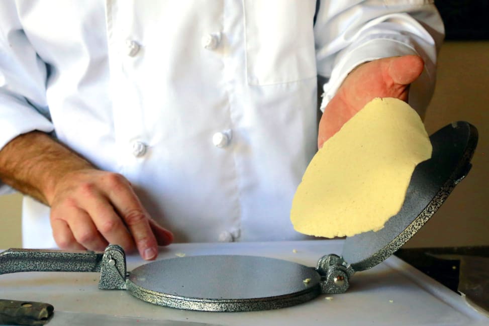 Boston - chef making tacos shell Shot 4