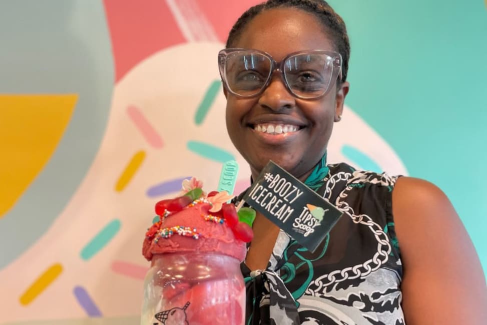 NYC - a woman holding ice cream Shot 2