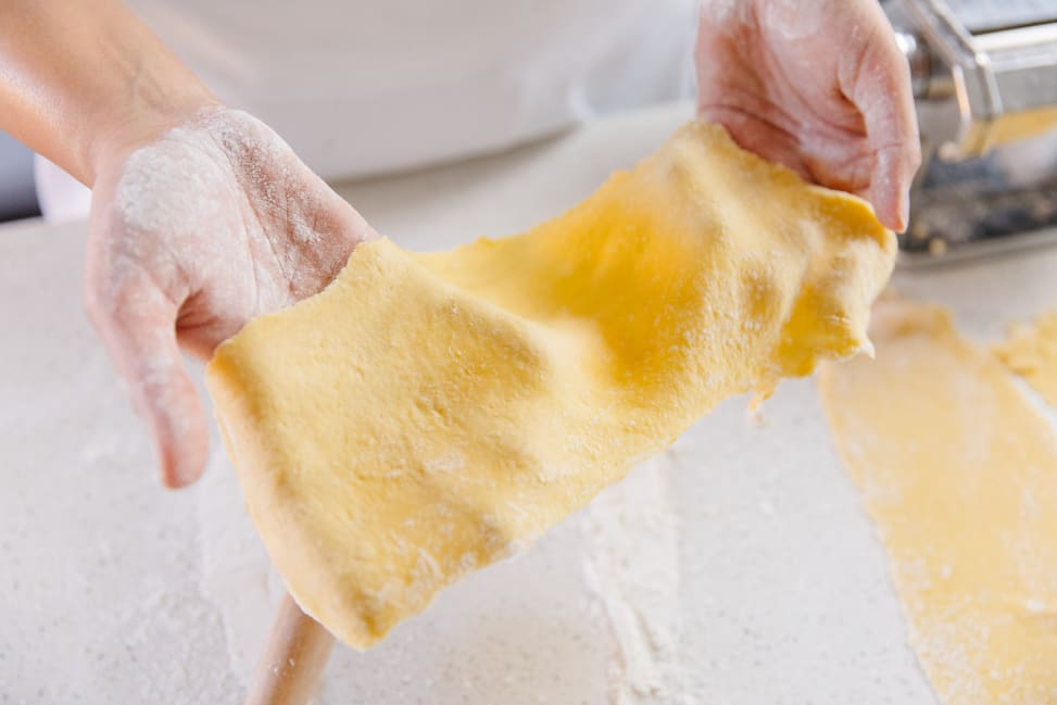 Chicago - making thin pasta sheet Shot 1