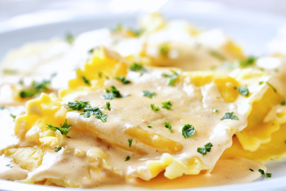 Chicago - fresh ravioli pasta on a plate Shot 3