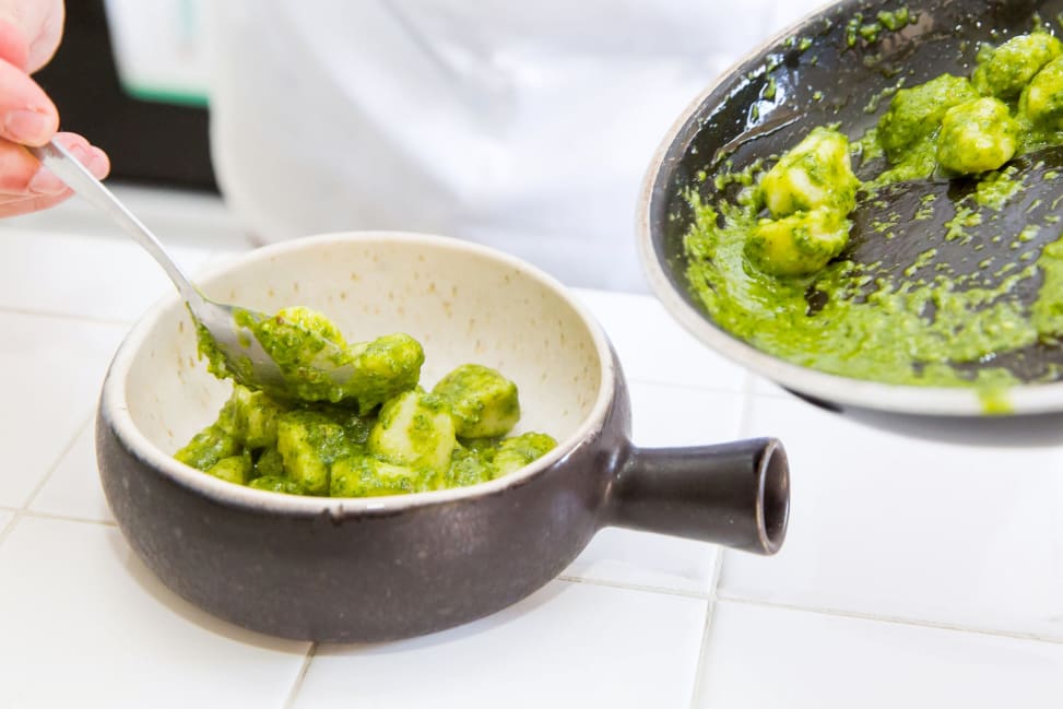 gnocchi being plated | Classpop Shot 3
