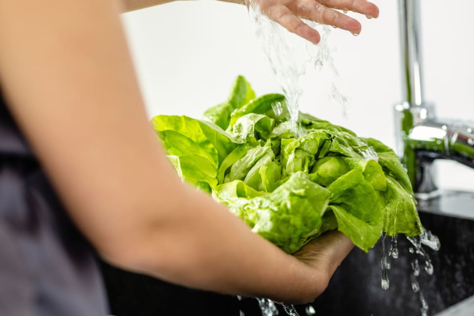 Washing the fresh greens for the salads | Classpop Shot 2