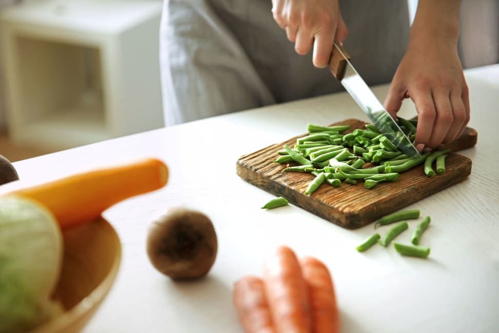 Cutting vegetables for fritters | Classpop Shot 2