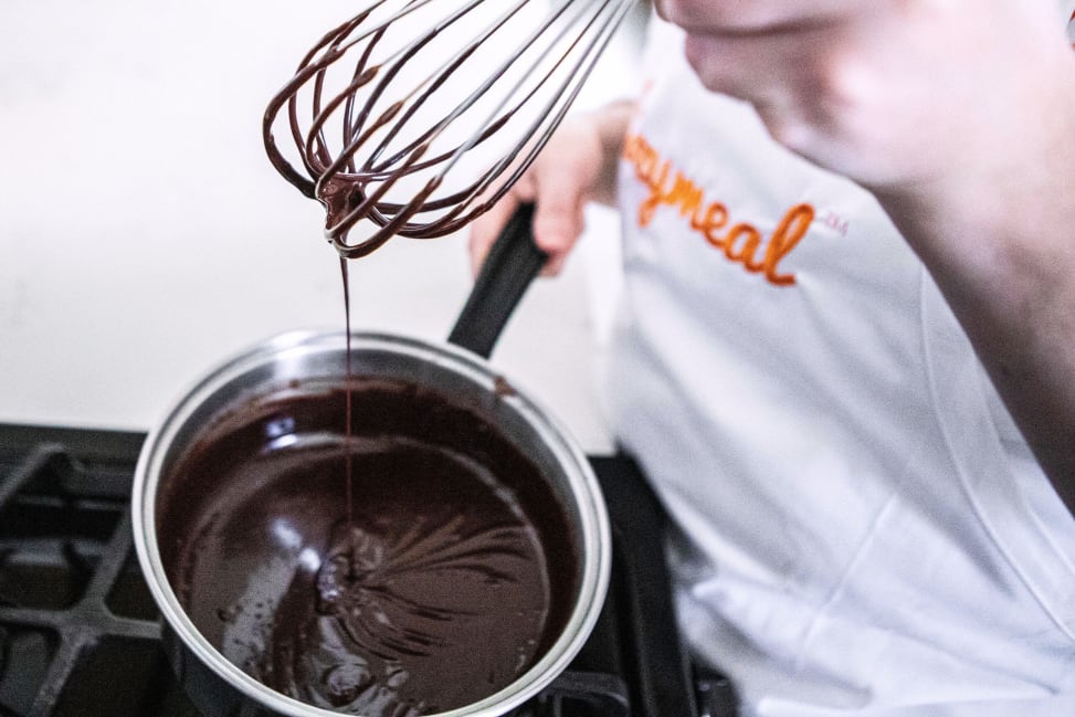 whisking chocolate glaze | Classpop Shot 4