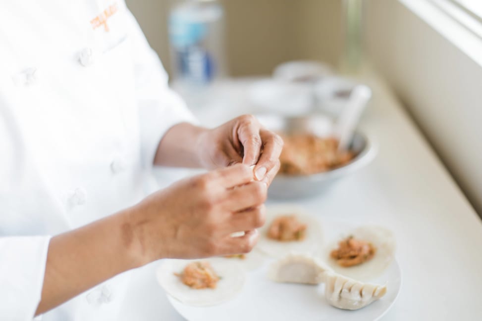 wrapping fresh dumplings | Classpop Shot 2