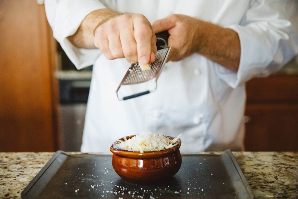 Grating cheese over French Onion soup | Classpop Shot 3