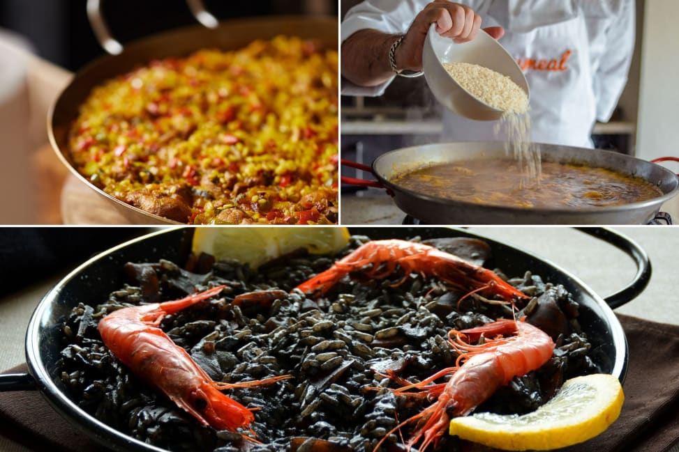 Seafood Black Rice and Paella