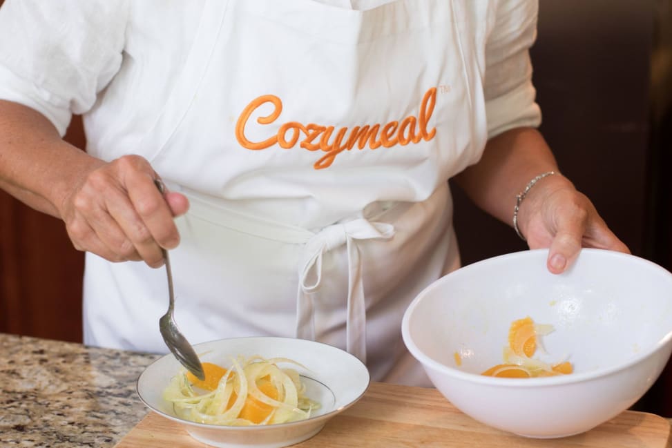 plating fennel and orange salad | Classpop Shot 2