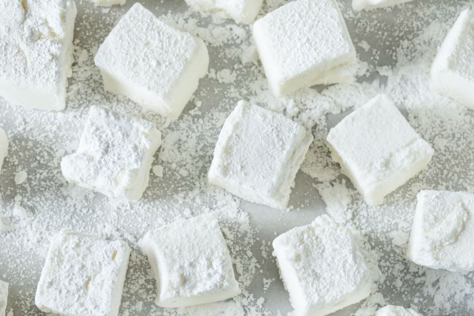 homemade marshmallows dusted with flour Shot 3
